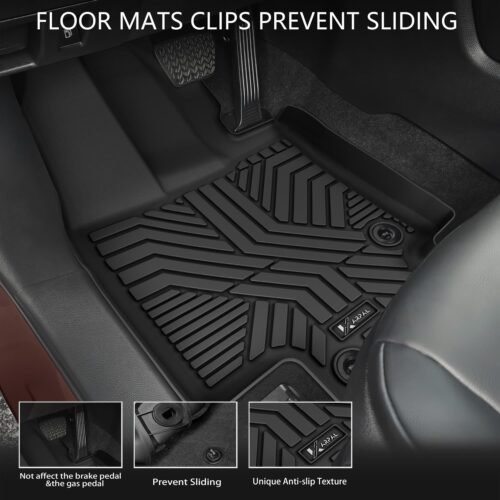 KARPAL Floor Mats fit Toyota Highlander 2020-2024 2025 7-Seater, All Weather Custom Fit TPE Floor Liners, 1st 2nd Row & Cargo Mat Back Seat Cover Protector Full Sets (5 PCS) - Image 3