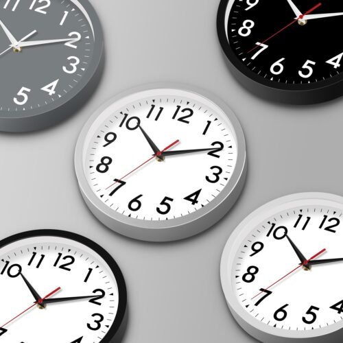 14 Inch Wall Clock Large Battery Operated Big Silent Non Ticking Analog Clock Decorative for Living Room Office Kitchen Outdoor Classroom Bedroom Bathroom School(Black) - Image 3