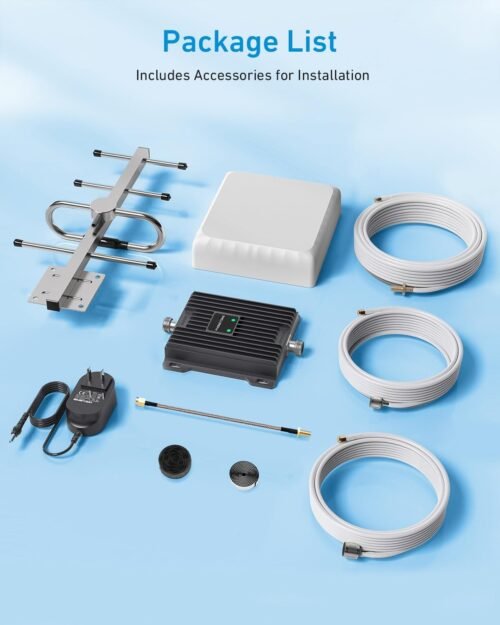 Cell Phone Signal Booster for Verizon and AT&T | Up to 4,500 Sq Ft | Boost 4G LTE 5G Signal on Band 12/13/17 | 65dB Dual Band Cellular Repeater with High Gain Antennas | FCC Approved - Image 5
