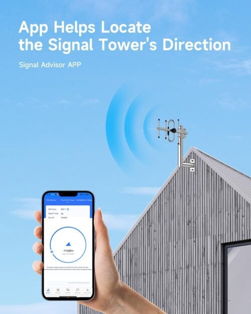 Cell Phone Signal Booster for Verizon and AT&T | Up to 4,500 Sq Ft | Boost 4G LTE 5G Signal on Band 12/13/17 | 65dB Dual Band Cellular Repeater with High Gain Antennas | FCC Approved - Image 7