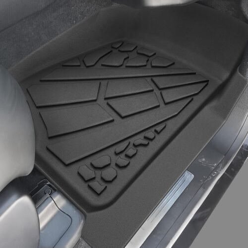 KARPAL Floor Mats Fit for 2007-2013 Chevrolet Silverado/GMC Sierra 1500 Crew Cab/ 2007-2014 2500/3500 HD(Footwell Coverage), All Weather Protection TPE Floor Liners Car Mats Accessories - Image 4
