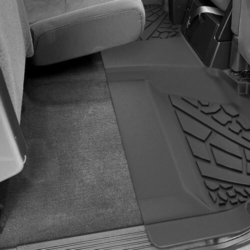 KARPAL Floor Mats Fit for 2007-2013 Chevrolet Silverado/GMC Sierra 1500 Crew Cab/ 2007-2014 2500/3500 HD(Footwell Coverage), All Weather Protection TPE Floor Liners Car Mats Accessories - Image 5