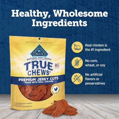 Blue Buffalo True Chews Premium Jerky Cuts Dog Treats with Natural Ingredients Chicken - Image 7