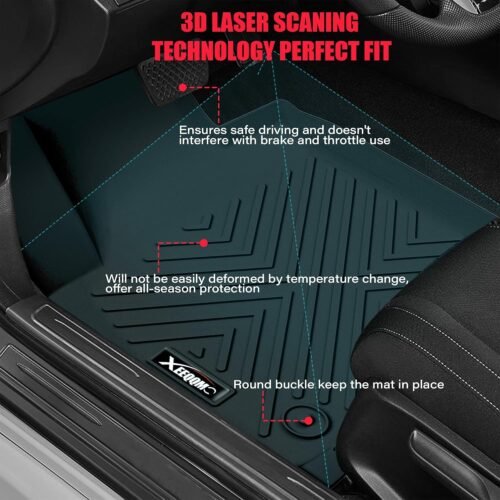Floor Mats for 2021-2025 2026 Buick Envision with Cargo Liner All Weather TPE Protection Floor Liners Full Set with Trunk Mat for 2021 2022 2023 20242025 2026 Buick Envision Accessories - Image 3