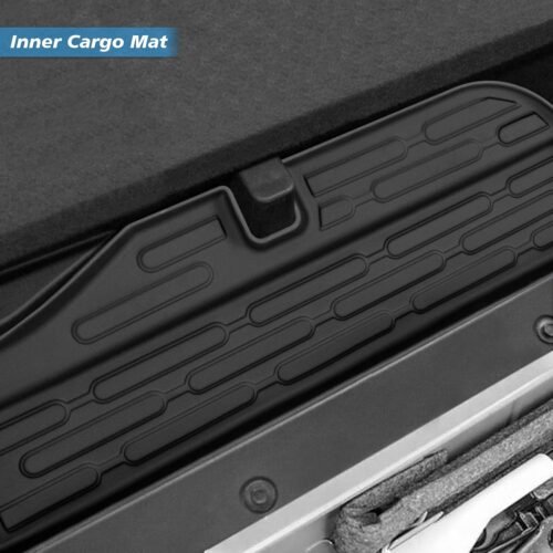 Floor Mats for Ford Bronco 4 Door 2025 2024-2021 Full Sets All Weather Floor Mat for Ford Bronco Accessories 2025 2024-2021 Rear Back Seat Cover Protector Trunk Frunk Cargo Liner Black - Image 4