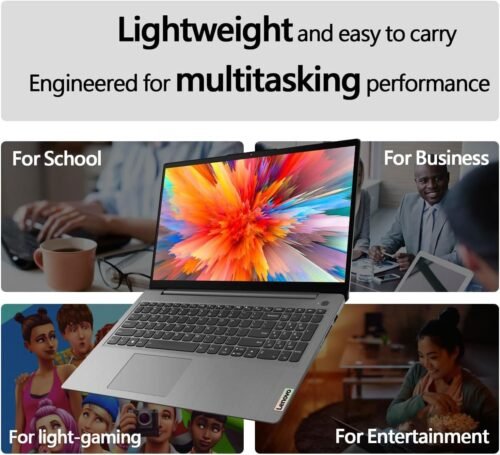 Lenovo IdeaPad 2025 Student Laptop, 15.6" FHD Display, Intel 4-Core CPU, 12GB RAM, 256GB SSD, Wi-Fi 6, Webcam, Windows 11, 1-Year ADP + Office 365 with 1TB Cloud, School & Home Use, w/Cooler Bundle - Image 7