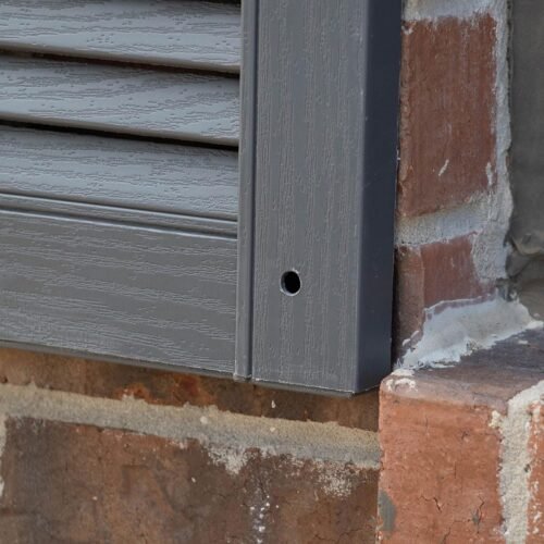 Builders Edge 14.75 in. W x 51 in. H Builders Edge, Standard Two Equal Panels, Raised Panel Shutters, Includes Matching Installation Spikes (Per Pair), 002 - Black - Image 11