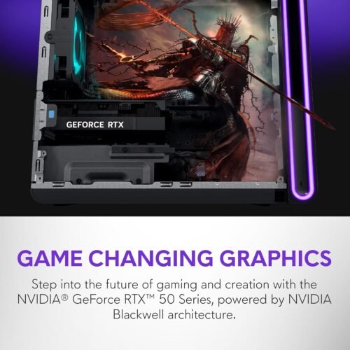 Alienware Aurora Gaming Desktop ACT1250 - Intel Core Ultra 7 265KF Processor, Air Cooled, NVIDIA GeForce RTX 5060Ti, 16GB DDR5 RAM, 1TB SSD, 500W Platinum Rated PSU, Win 11 Home - Clear Panel - Image 11