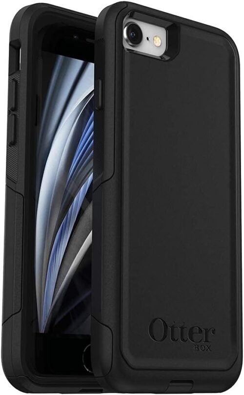 OtterBox iPhone SE 3rd & 2nd Gen (NOT SE4 – 2025 MODEL) iPhone 8 & iPhone 7 (NOT PLUS SIZED MODELS) Commuter Series Case - Black, Slim & Tough, Pocket-Friendly, with Port Protection - Image 3