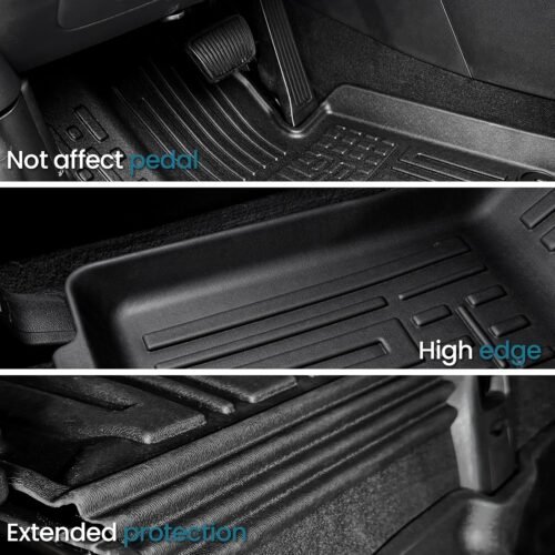 Floor Mats for 2024 2025 2026 Hyundai Santa Fe Car Mat Accessories(Fit Hybrid and Gas), All Weather TPE Cargo Mat Trunk Mat with Backrest Mats(Floor Mats+2-in-1 Cargo Mat) - Image 10