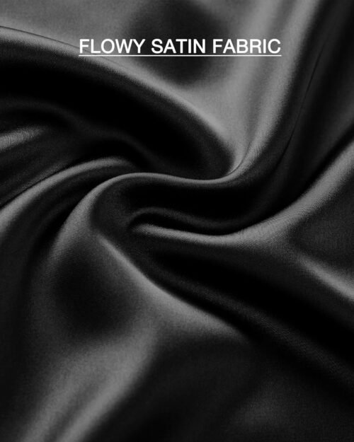 BTFBM 2025 Womens Summer Fall Long Satin Skirt Silk Elegant High Waist Cocktail Party Wedding Flowy A-Line Midi Skirts - Image 7
