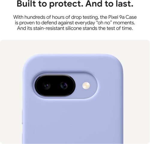 Google Pixel 9a Case - Durable Protection - Stain-Resistant Silicone - Android Phone Case - Iris - Image 4