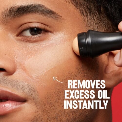 Revlon Face Roller, Oily Skin Control for Makeup, Oil Absorbing, Volcanic Reusable Facial Skincare Tool for At-Home or On-the-Go Mini Massage, 1 Count - Image 4