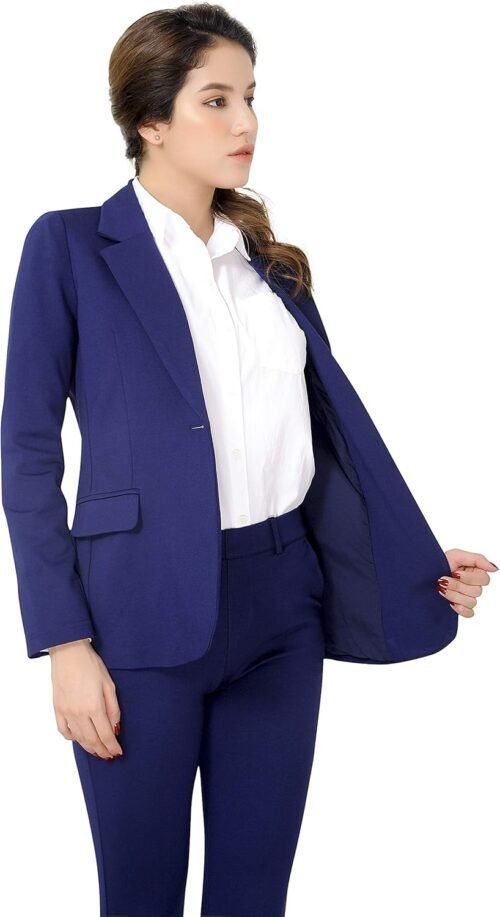 Marycrafts Women’s Two Piece Suits – Business Blazer Pant Suit Set, Professional Work Outfit for Office - Image 4