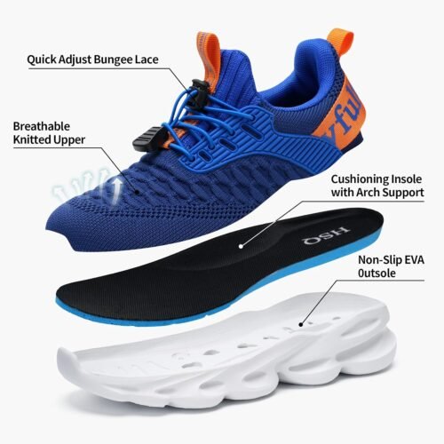 HSQ Boys Girls Tennis Shoes Kids Breathable Sneakers Ultra-Light Athletic Running Shoes for Toddler/Little Kid/Big Kid - Image 4