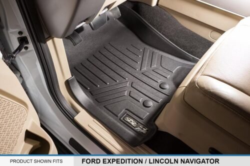 SMARTLINER Floor Mats 3 Row Liner Set Compatible with 2011-2017 Ford Expedition - Image 3