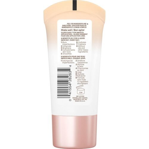 Maybelline Dream Fresh Skin Hydrating BB cream, 8-in-1 Skin Perfecting Beauty Balm with Broad Spectrum SPF 30, Sheer Tint Coverage, Oil-Free, Light/Medium, 1 Fl Oz - Image 3