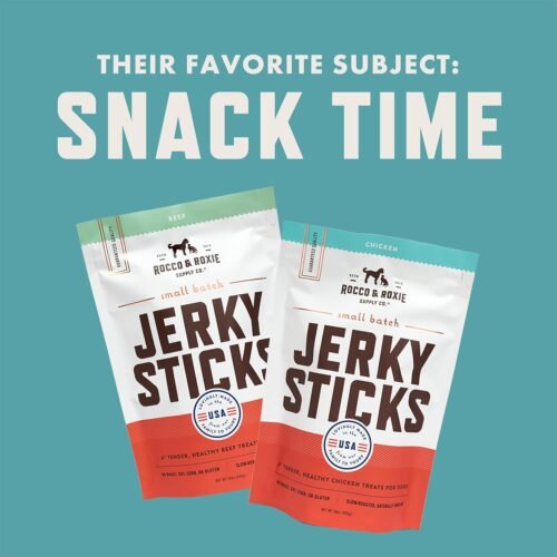Rocco & Roxie Beef Jerky Dog Treats 1 lb | Soft Training Snacks Made in USA | High Value Treat for Small Dogs, Large Breeds, Seniors, and Puppies | Natural Jerky Chews for Rewarding Good Behavior - Image 3
