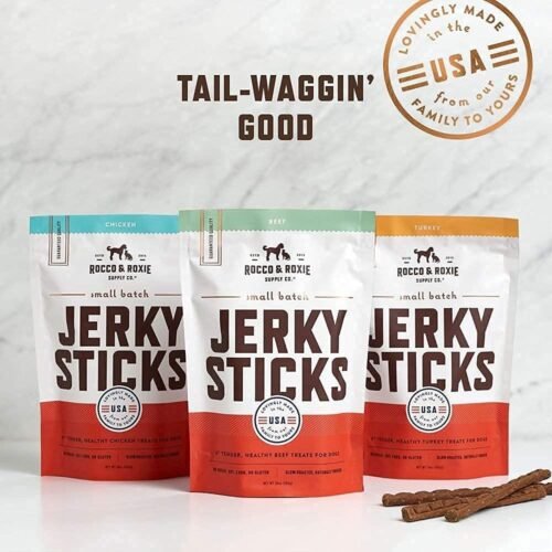 Rocco & Roxie Beef Jerky Dog Treats 1 lb | Soft Training Snacks Made in USA | High Value Treat for Small Dogs, Large Breeds, Seniors, and Puppies | Natural Jerky Chews for Rewarding Good Behavior - Image 9