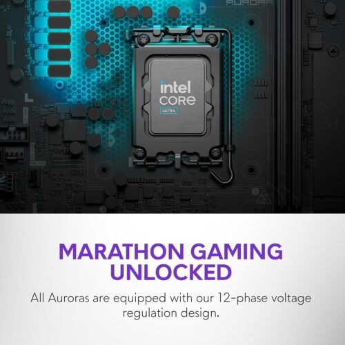 Alienware Aurora Gaming Desktop ACT1250 - Intel Core Ultra 9 285 Processor, Liquid Cooled, NVIDIA GeForce RTX 5080, 32GB DDR5 RAM, 1TB SSD, 1000W Platinum Rated PSU, Win 11 Home - Clear Panel - Image 4