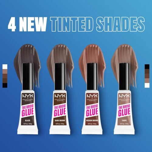 NYX PROFESSIONAL MAKEUP The Brow Glue, Extreme Hold Eyebrow Gel - Clear - Image 5