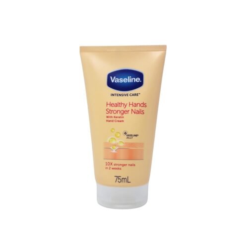 Vaseline Intensive Care Healthy Hands Stronger Nails Hand Cream with Keratin, 75ml (Pack of 6) - Image 3
