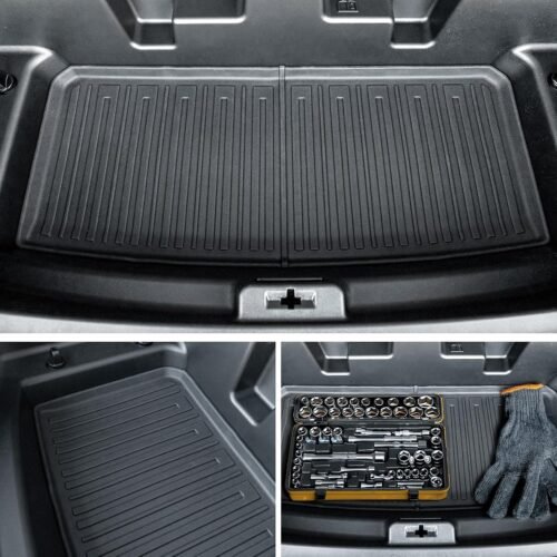 Floor Mats Cargo Mat Set for 2024 2025 2026 GMC Acadia 7 Seats Car Mats Accessories, All-Weather TPE Trunk Mat Cargo Liner Seat Back Covers Door Sill Guards - Image 8