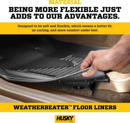 Husky Liners Weatherbeater Floor Mats | Fits 2011 - 2014 Ford Explorer | Front & 2nd Row, 3-pc Black - 98761 - Image 6