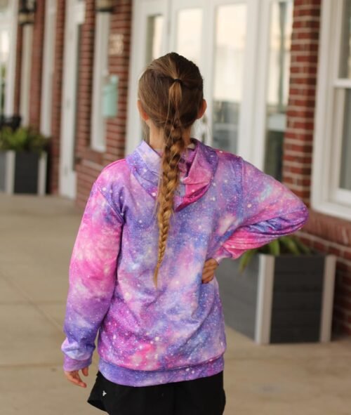 uideazone Girls Pullover Hoodies 3D Graphic Printed Hooded Sweatshirt with Pocket 4-14 Years - Image 4