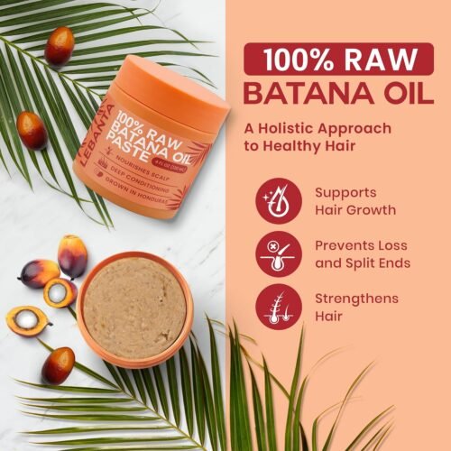 Raw Batana Oil for Hair Growth - 100% Pure, Organic 4oz Batana from Honduras for Thick and Strong Natural Hair - Dr. Sebi Unrefined Cold Pressed Cosmetic Scalp Mask for Men & Women (1 Pack) - Image 3