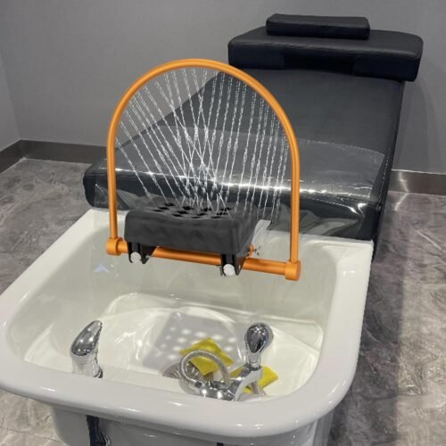 Salon Shampoo Bowl Water Circulation Rack & Silicone Pillow Kit - Durable Hair Washing System Accessories for Barber Shops, Beauty Salons, Spa - Leak-Proof Ergonomic Design (Include Rack & Cushion) - Image 3