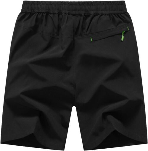 Rdruko Men's Quick Dry Hiking Shorts Lightweight Running Gym Outdoor Active Shorts with Zipper Pockets - Image 3