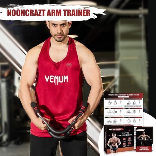 Twister Arm Trainer, Adjustable Twister Arm Chest Exerciser with 4 Spring & Training Poster for Men & Women, Detachable Power Twister Home Fitness Equipment for Enhancing Upper Body Muscle - Image 8