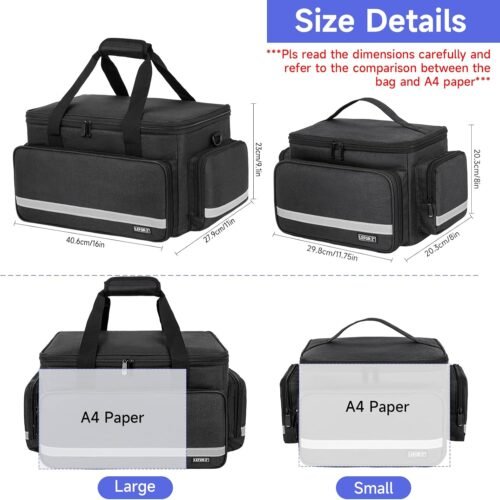 Home Health Nurse Bag Medical Bag Empty First Aid Storage with Detachable Divider Medical Supplies Bag for Nursing Student,Therapist,Doctors - Image 4