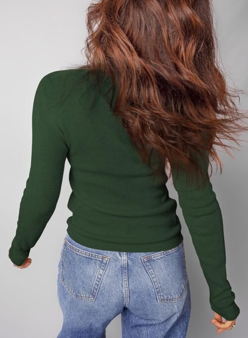 Dokotoo Fall Sweaters for Women 2025 Casual Cashmere Lightweight Long Sleeve Crew Neck Solid Basic Slim Fit Sweater Tops - Image 3