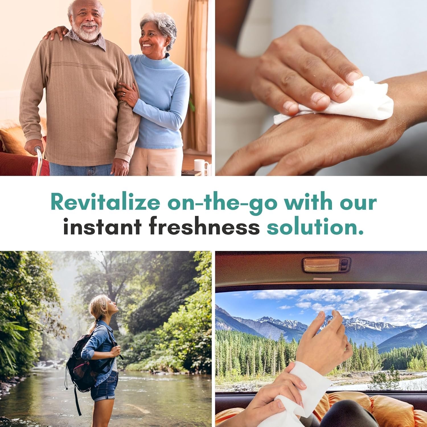 Nurture XL Ultra Thick Body Wipes for Adults w/Aloe | 120 Extra Large Disposable Cloth Wet Cleansing No Rinse Bathing Washcloths, Waterless Shower | Bath Wipe for Women, Men & Elderly - Image 3