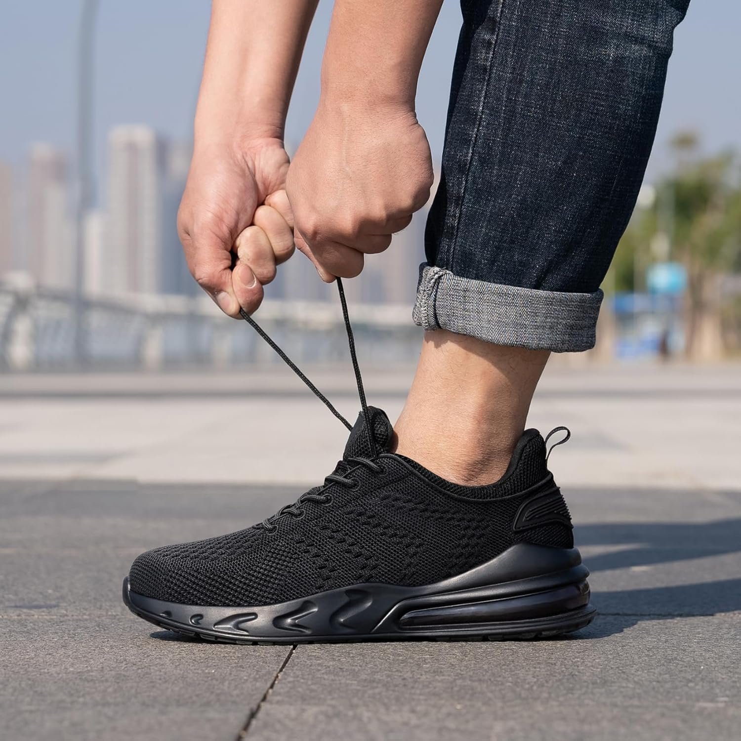 LARNMERN Mens Non Slip Work Shoes Slip On Water Resistant Walking Sneakers Zapatos Trabajo Waterproof Food Service Chef Kitchen - Image 7