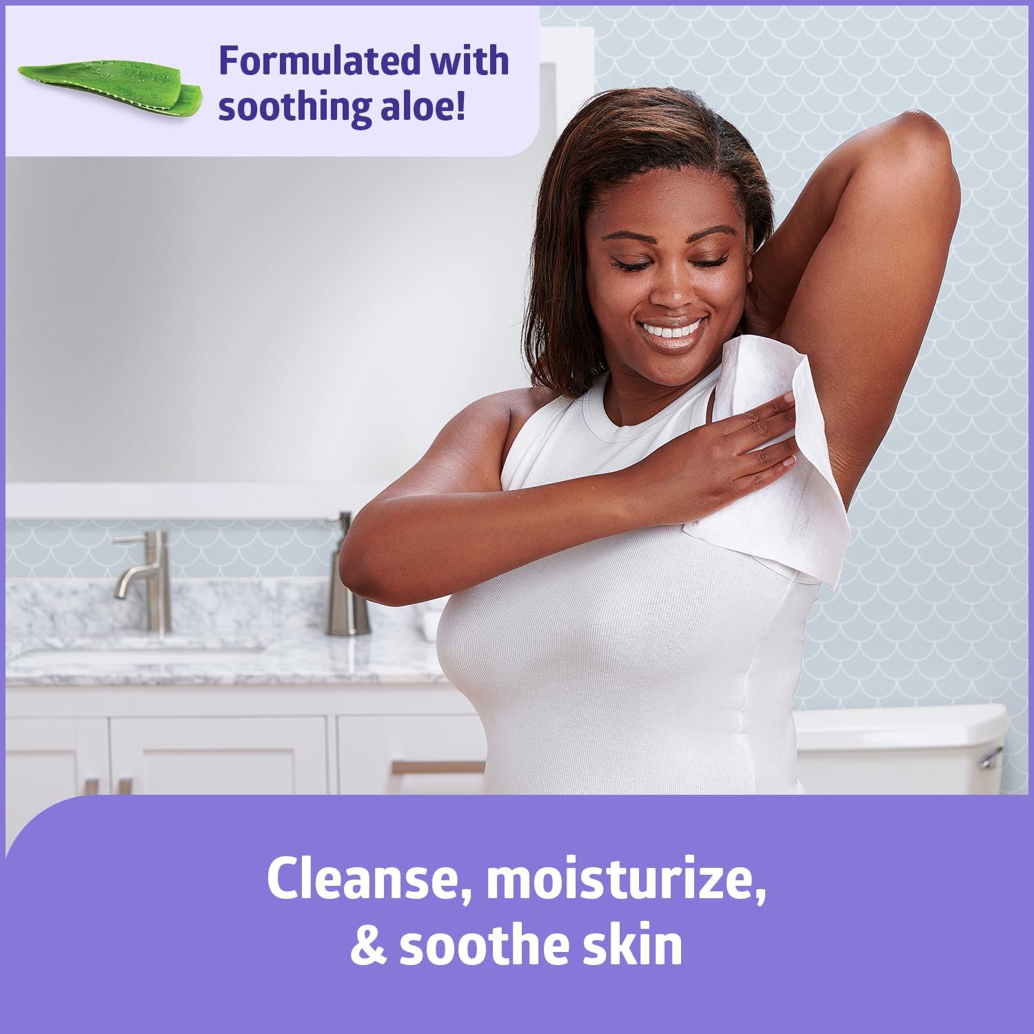 Medline Readybath Body Wipes, Shower and Bath for Adults, No Rinse Disposable Washcloths, Extra Thick, Hypoallergenic, Alcohol-Free, Aloe-Infused, Unscented, 240 Count (30 Packs), 8x8 Inch - Image 4