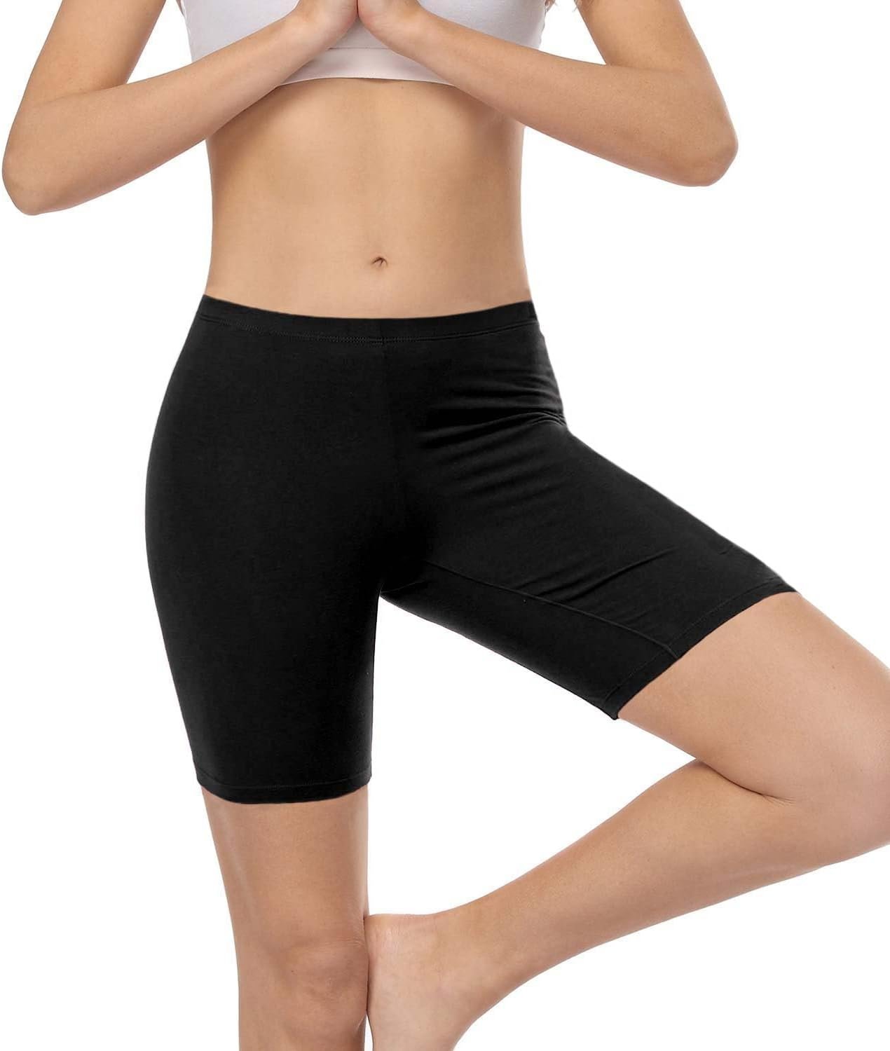 wirarpa Women's Cotton Boy Shorts Underwear Anti Chafing Soft Biker Short Plus Boy Shorts Panties 4 Pack - Image 5