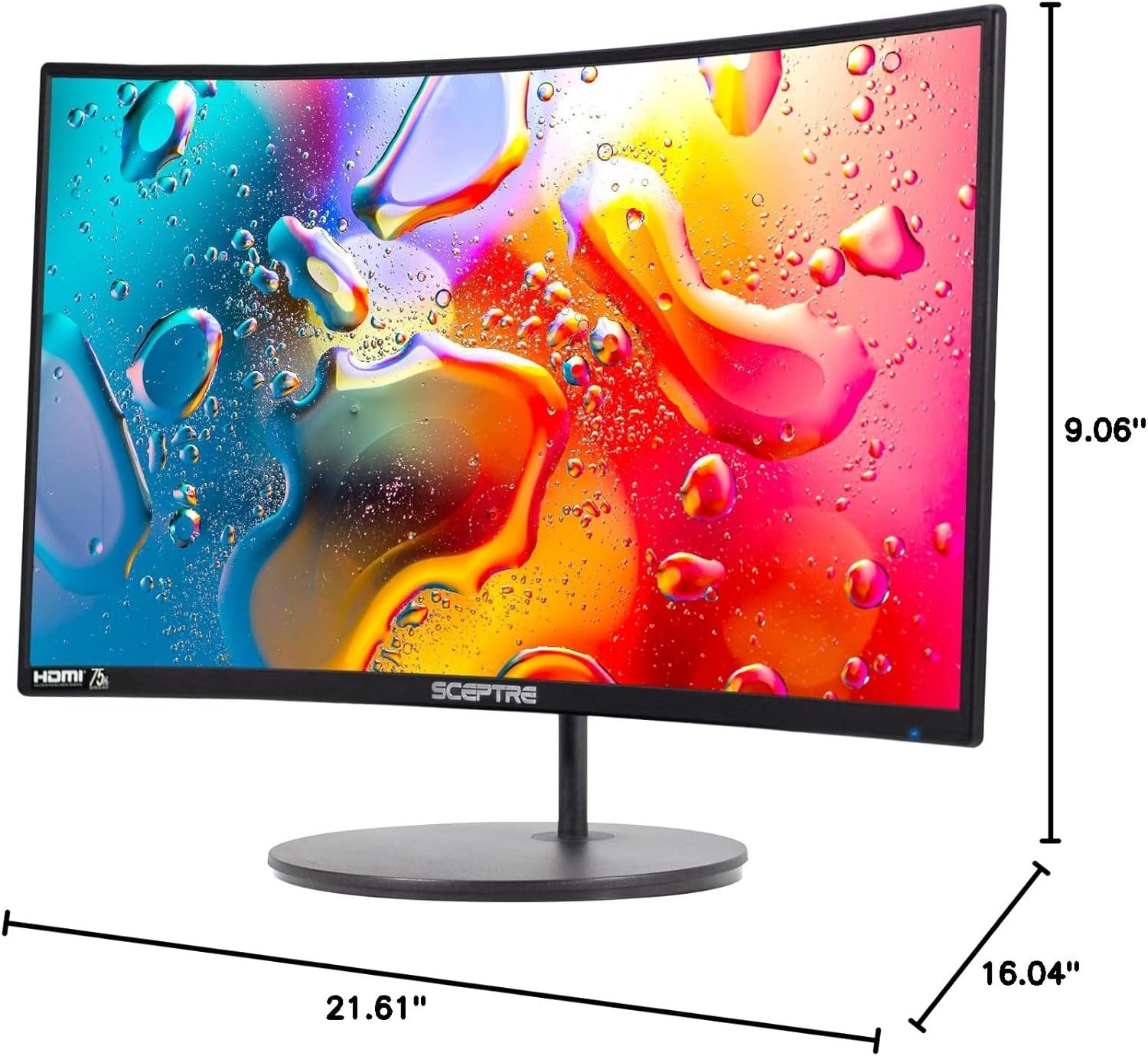 Sceptre Curved 24-inch Gaming Monitor 1080p R1500 98% sRGB HDMI x2 VGA Build-in Speakers, VESA Wall Mount Machine Black (C248W-1920RN Series) - Image 9