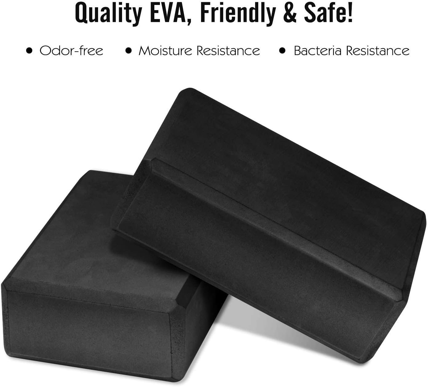 Gaiam Yoga Block - Supportive Latex-Free Eva Foam - Soft Non-Slip Surface with Beveled Edges for Yoga, Pilates, Meditation - Yoga Accessories for Stability, Balance, Deepen Stretches - Image 3