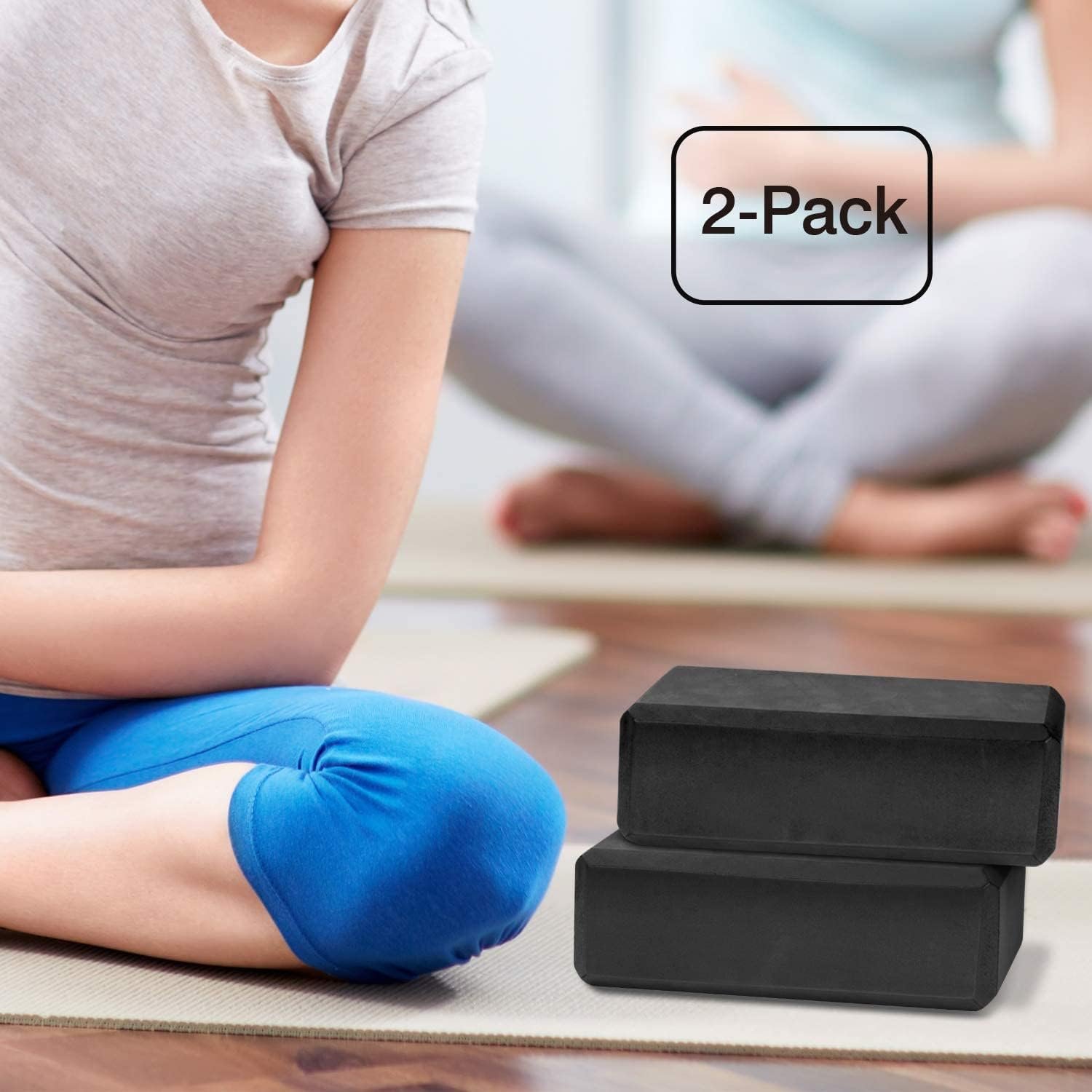Gaiam Yoga Block - Supportive Latex-Free Eva Foam - Soft Non-Slip Surface with Beveled Edges for Yoga, Pilates, Meditation - Yoga Accessories for Stability, Balance, Deepen Stretches - Image 8