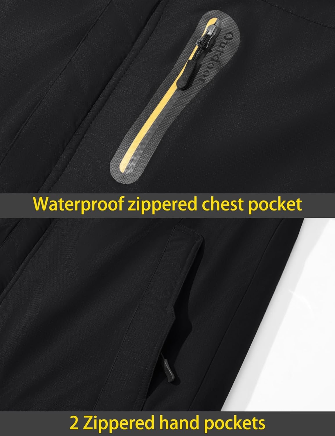 TACVASEN Men's Winter Ski Jacket Waterproof Snow Coats Snowboard Fleece Lining Jacket Warm Parka with Hooded - Image 7