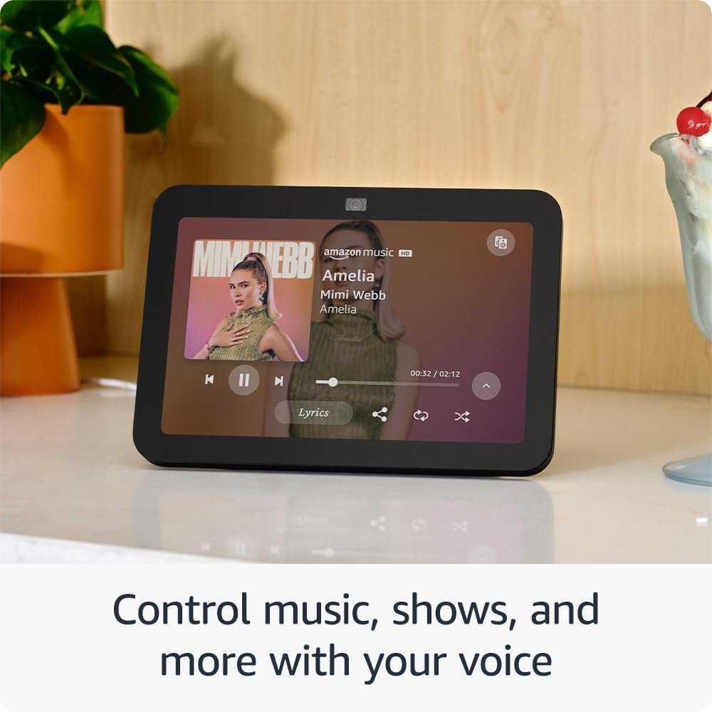 Amazon Echo Show 8 (newest model), With Spatial Audio, Smart Home Hub, and Alexa, Glacier White - Image 3