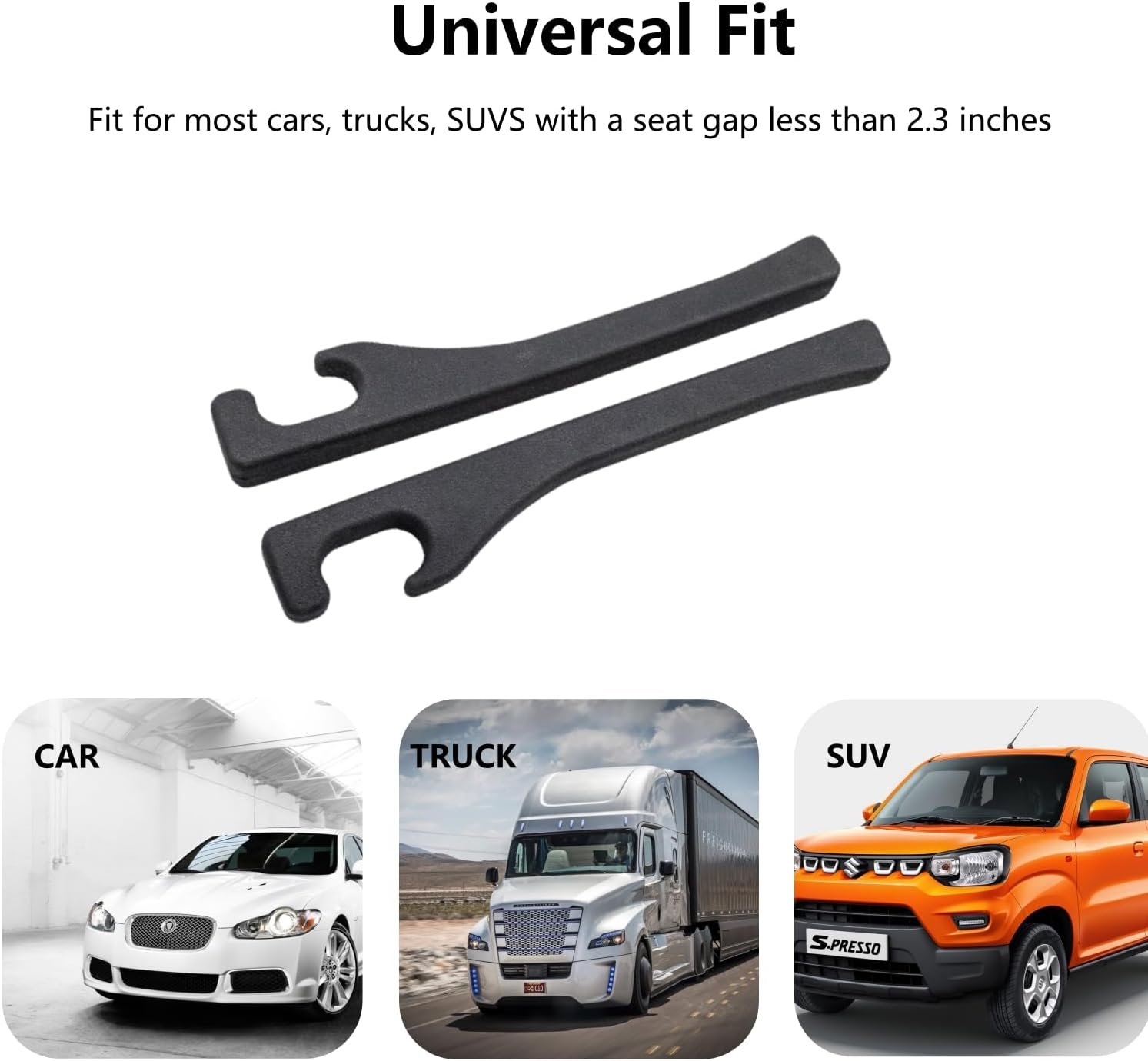 Car Seat Gap Filler 2 Pack, Universal Fit PU Leather Car Seat Gap Plug to Fill The Gap Between Seat and Console, Car Seat Crevice Blocker Stop Things from Dropping - Image 4