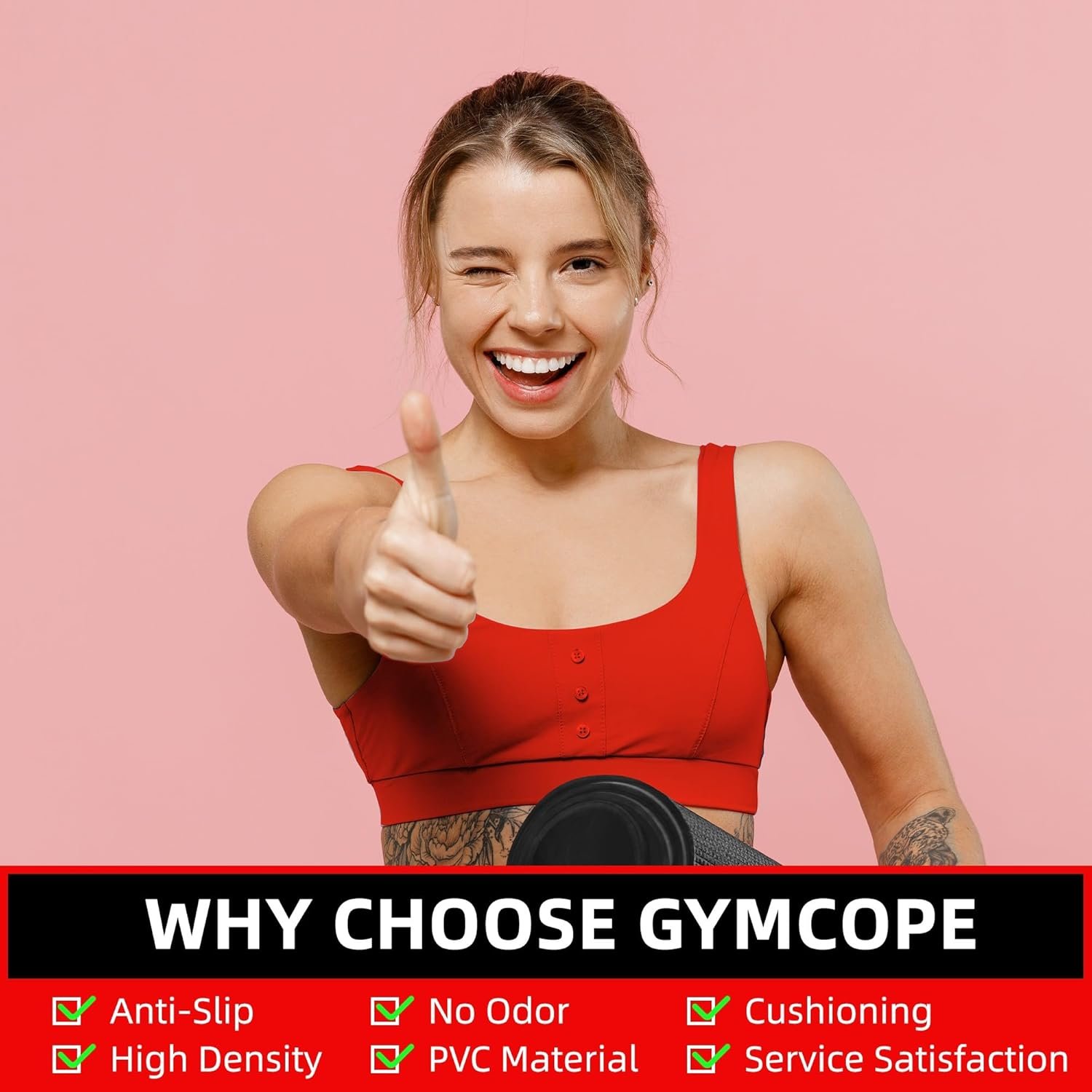 Large Exercise Mat for Home Workout,12‘x6’/10'x6'/9'x6'/8'x6'/7'x5'/6'x4' (7mm) Extra Thick Workout Mat, High-Density Gym Mat for Cardio, Jump Rope, MMA, Weights (Shoe-Friendly) - Image 10