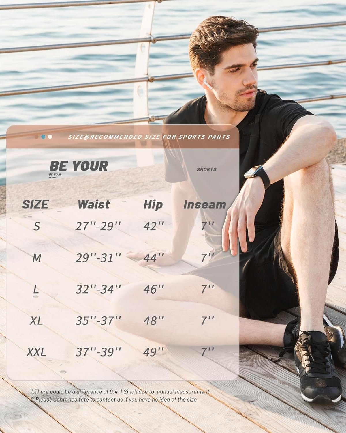 CANGHPGIN 2 Pack Men's Running Athletic Shorts 7'' Quick Dry Sports Gym Shorts with Pockets, Exercise Workout Shorts Men - Image 7