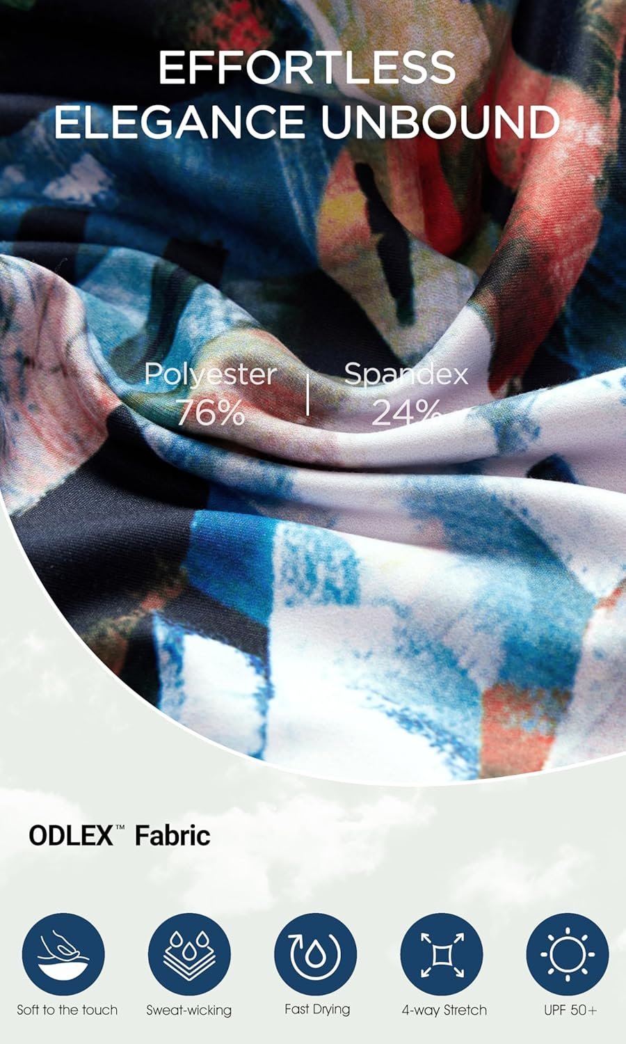 ODODOS Women's High Waisted Yoga Capris with Pockets, Tummy Control Non See Through Workout Athletic Running Capri Leggings - Image 2