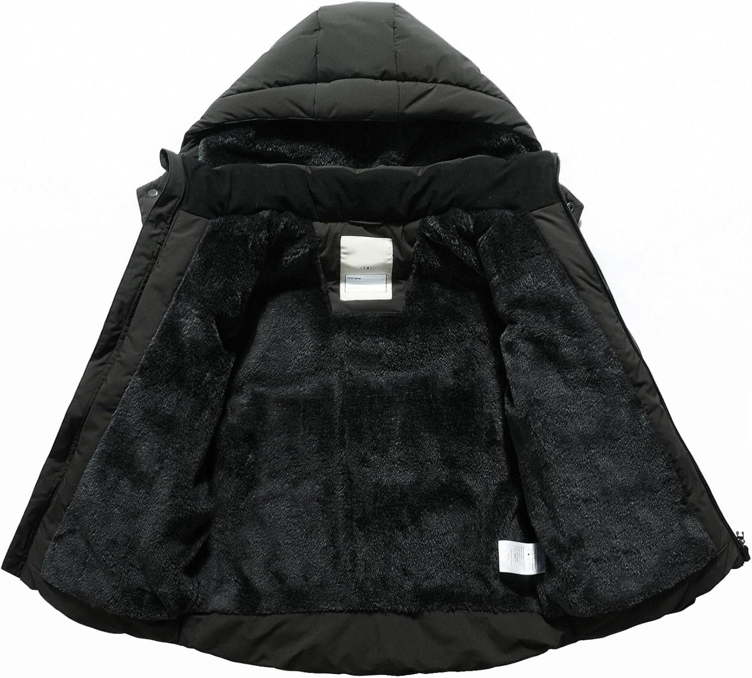 Kids Boy's Winter Coat Fleece Lined Waterproof Jacket Puffy Cotton Coat Thick Hooded Down Outdoor Coats - Image 4