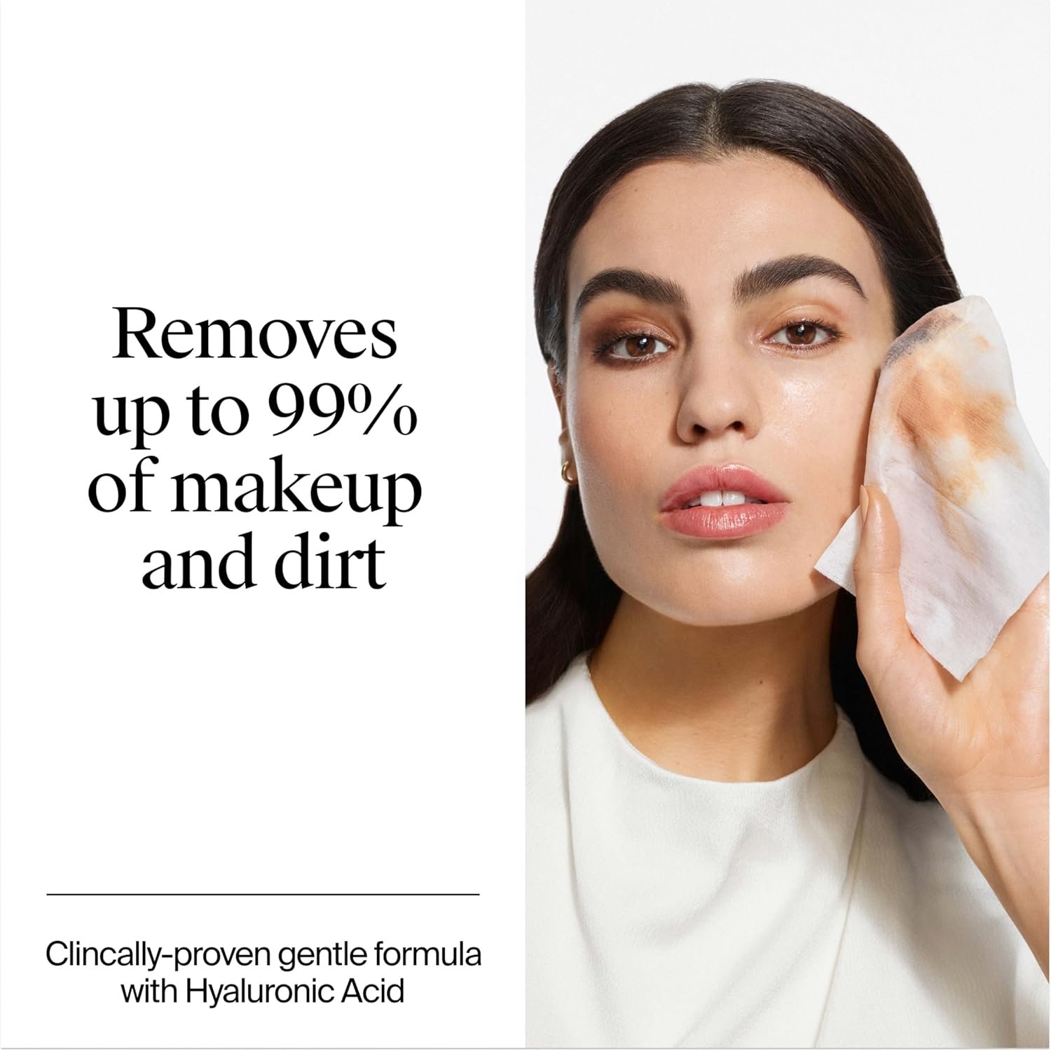 Neutrogena Hydro Boost Ultra-Soft Micellar Cleansing Wipes with Hyaluronic Acid, Hydrating Makeup Remover Wipes Remove Dirt & Waterproof Makeup, Hypoallergenic, Plant-Based Cloth, 2 x 25 ct - Image 3